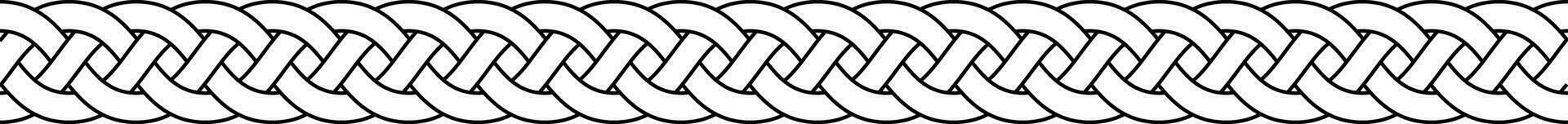 Macrame crochet weaving, braid knot,  knitted, braided intersecting strands wicker vector