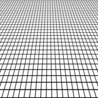 perspectiva cuadrícula ver ángulo, antecedentes blanco piso loseta cuadrícula vector