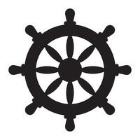 ship wheel icon vector