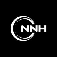 nnh logo diseño, inspiración para un único identidad. moderno elegancia y creativo diseño. filigrana tu éxito con el sorprendentes esta logo. vector