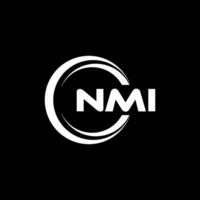 NMI Logo Design, Inspiration for a Unique Identity. Modern Elegance and Creative Design. Watermark Your Success with the Striking this Logo. vector