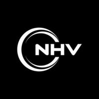 nhv logo diseño, inspiración para un único identidad. moderno elegancia y creativo diseño. filigrana tu éxito con el sorprendentes esta logo. vector