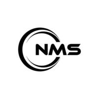 NMS Logo Design, Inspiration for a Unique Identity. Modern Elegance and Creative Design. Watermark Your Success with the Striking this Logo. vector