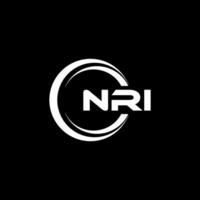 NRI Logo Design, Inspiration for a Unique Identity. Modern Elegance and Creative Design. Watermark Your Success with the Striking this Logo. vector