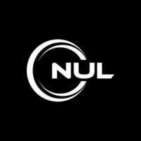 NUL Logo Design, Inspiration for a Unique Identity. Modern Elegance and Creative Design. Watermark Your Success with the Striking this Logo. vector