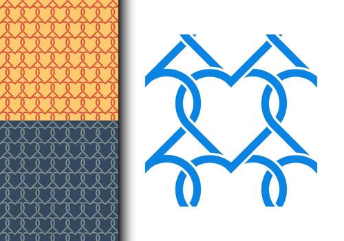 corazón contorno sin costura modelo elemento vector para antecedentes. moderno y elegante forma textura. ajuste para bandera, fondo, póster, tela, cubrir. vector eps 10