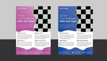 business flyer design template vector