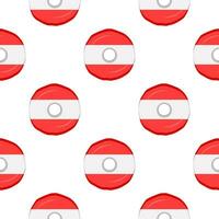 Pattern cookie with flag country Latvia in tasty biscuit vector