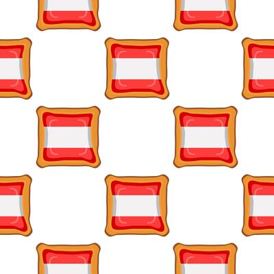 Pattern cookie with flag country Latvia in tasty biscuit