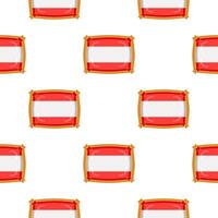 Pattern cookie with flag country Latvia in tasty biscuit vector