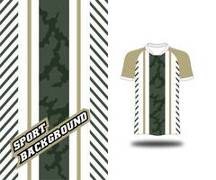 jersey sport mock up army abstract pattern vector