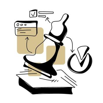 plano ilustración contorno inteligencia ajedrez Rey mente es usado para sitio web ui ux, simbolizando estratégico pensamiento. eso agrega visualmente atractivo contenido vector