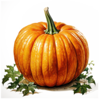 Halloween citrouille - génératif ai png