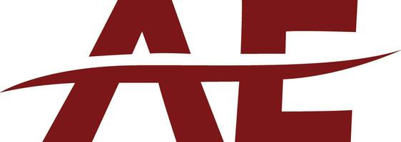 letter ae logo vector