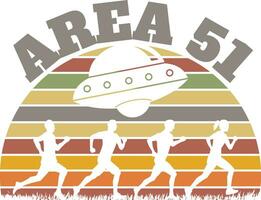 area 51 t shirt design vector