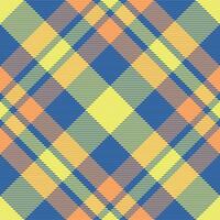 Tartan background fabric of texture seamless pattern with a check plaid textile vector. vector