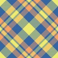 Tartan background fabric of texture seamless pattern with a check plaid textile vector. vector