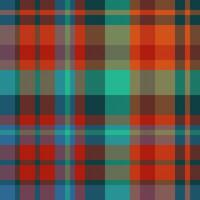 Fabric plaid check of pattern vector background with a seamless tartan textile texture.