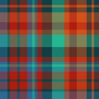 Fabric plaid check of pattern vector background with a seamless tartan textile texture.