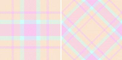 Textile check plaid of vector pattern seamless with a fabric background texture tartan.