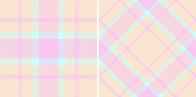 Textile check plaid of vector pattern seamless with a fabric background texture tartan.