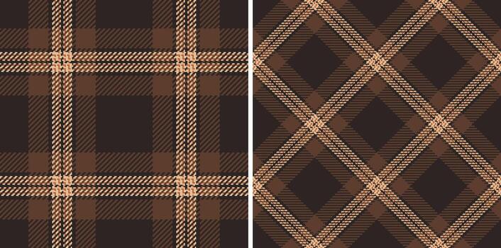 sin costura cheque textil de tartán antecedentes tartán con un modelo tela textura vector. vector