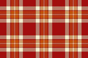 Fabric pattern check of tartan background vector with a textile plaid seamless texture.