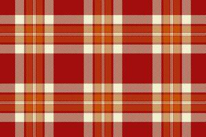 Fabric pattern check of tartan background vector with a textile plaid seamless texture.