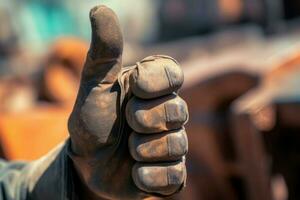 Mechanic grimy hand. Generate Ai photo