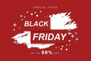 Black Friday Sale banner background. vector