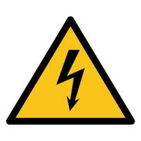 Danger high voltage  sign isolate on white background. vector