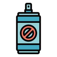 Spray insect icon vector flat