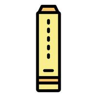 Tibet pillar icon vector flat