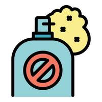 Insect spray icon vector flat