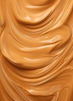 Sample close-up top view of caramelized peanut butter photo