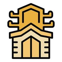 Festival building icon vector flat