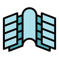 Structure roofer icon vector flat