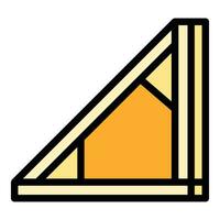 Roof construction icon vector flat