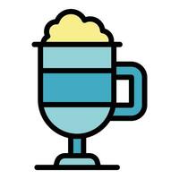 Milkshake icon vector flat