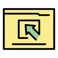 Web software icon vector flat