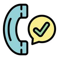 Check call icon vector flat