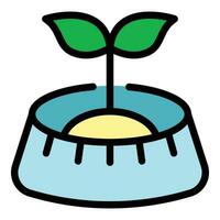 Plant care icon vector flat