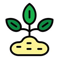 Nature plant icon vector flat