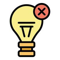 Bulb learning icon vector flat