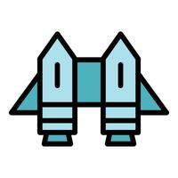 City jetpack icon vector flat