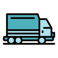 Truck cargo icon vector flat