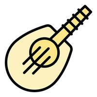 Ukulele icon vector flat