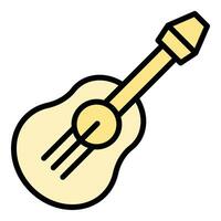 Ukelele icon vector flat