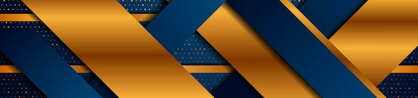 Blue and bronze abstract geometric background vector