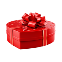 3d valentine day gift box ai generated png